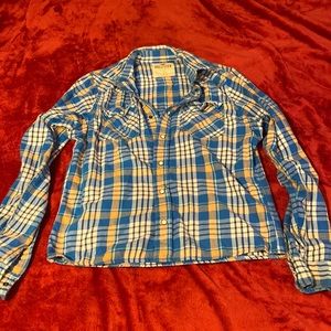 Hollister men long sleeve button down